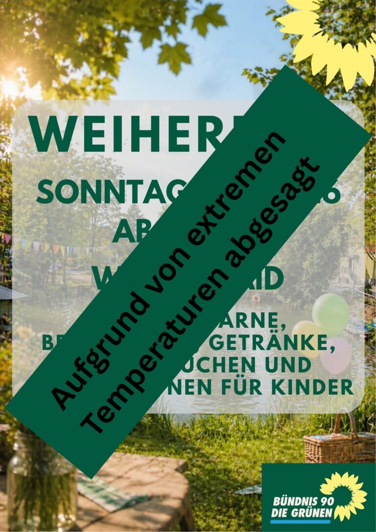 Weiherfestabsage  2026